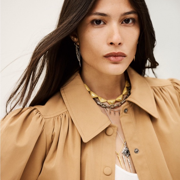 Icon Ruffle Coat ~Camel - Picture 4 of 7